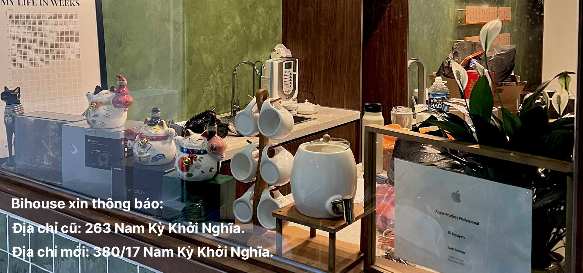 Bihouse xin thông báo: Chúng tôi đã chuyển về địa chỉ mới tại 380/17 Nam Kỳ Khởi Nghĩa,TP.HCM.