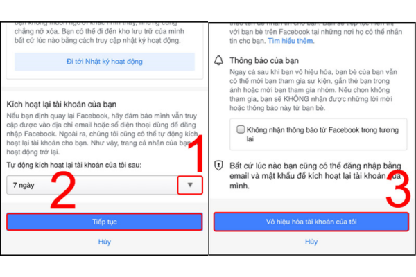 Cách tắt tài khoản Facebook trên điện thoại iPhone - Bước 5