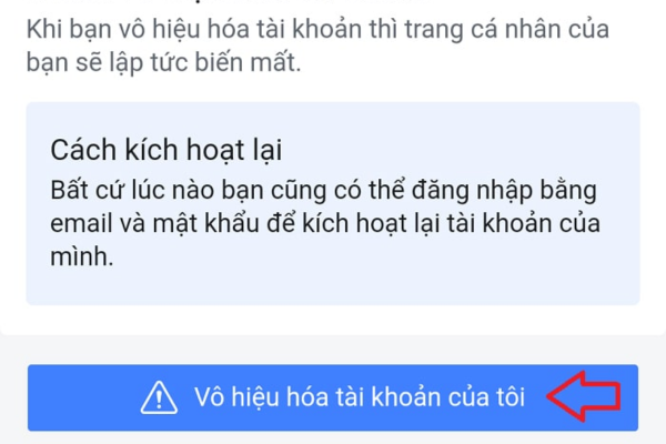 Cách tắt tài khoản Facebook trên điện thoại iPhone - Bước 6