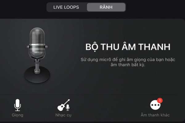 Khởi động ứng dụng GarageBand