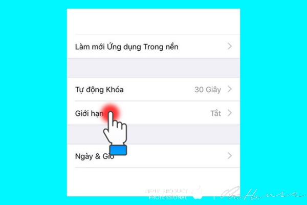 Chọn giới hạn