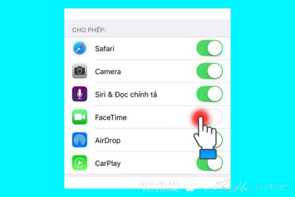 Bấm chọn các ứng dụng muốn ẩn trên iphone