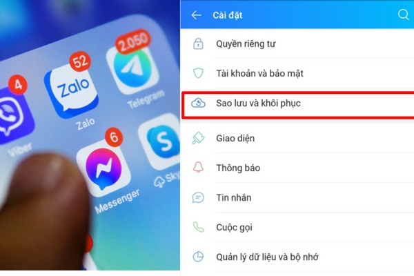 Mở ứng dụng Zalo