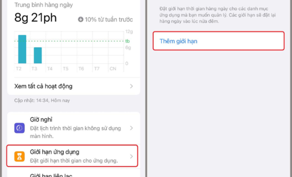 Thiết lập thời gian khóa ứng dụng trên iphone