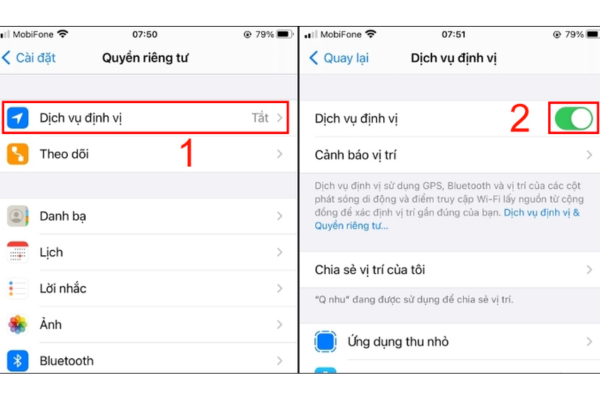 Mở phần Cài đặt trên iPhone của bạn