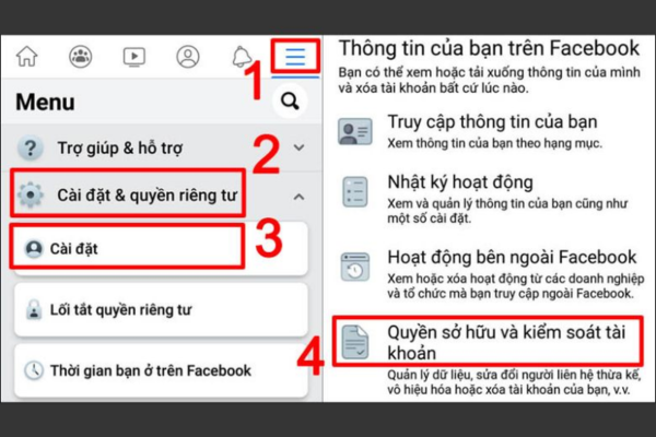 Xóa Facebook vĩnh viễn trên iPhone - Bước 2