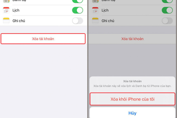 Cách đăng xuất gmail trên iphone