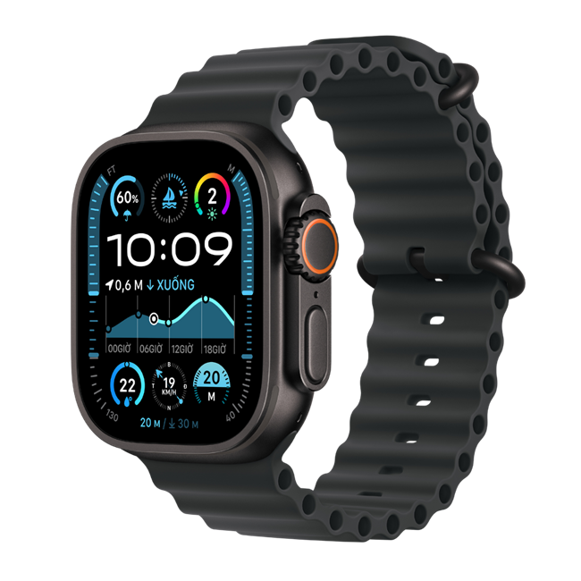 Apple Watch Ultra 2 GPS + Cellular 49mm viền Titanium đen dây Ocean