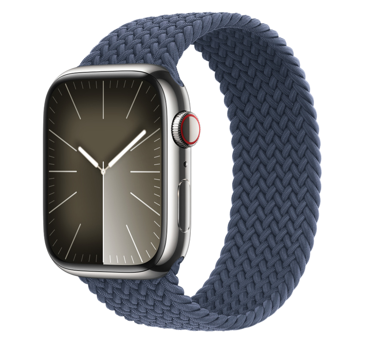 Apple Watch S9 LTE viền thép không gỉ dây silicon đại diện