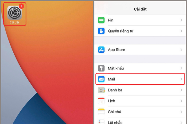Đăng xuất qua hệ thống cài đặt
