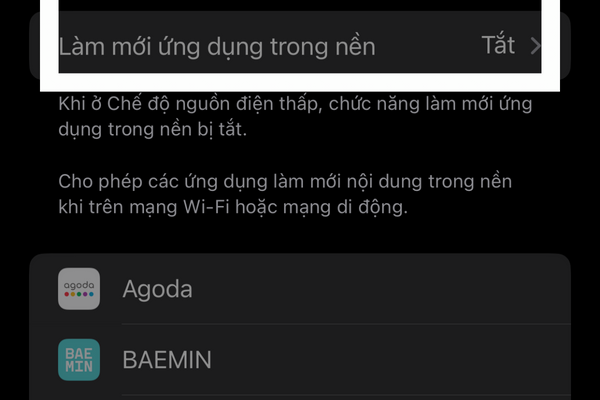 Hãy mở ứng dụng