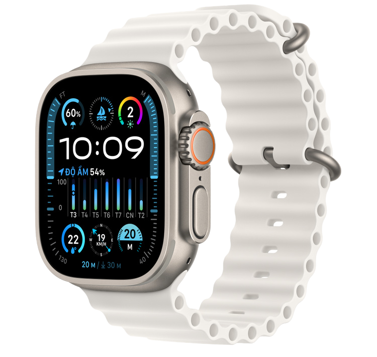 Apple Watch Ultra 2 GPS + Cellular 49mm viền Titanium đen dây Ocean